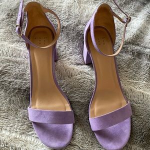 Purple Block Heels